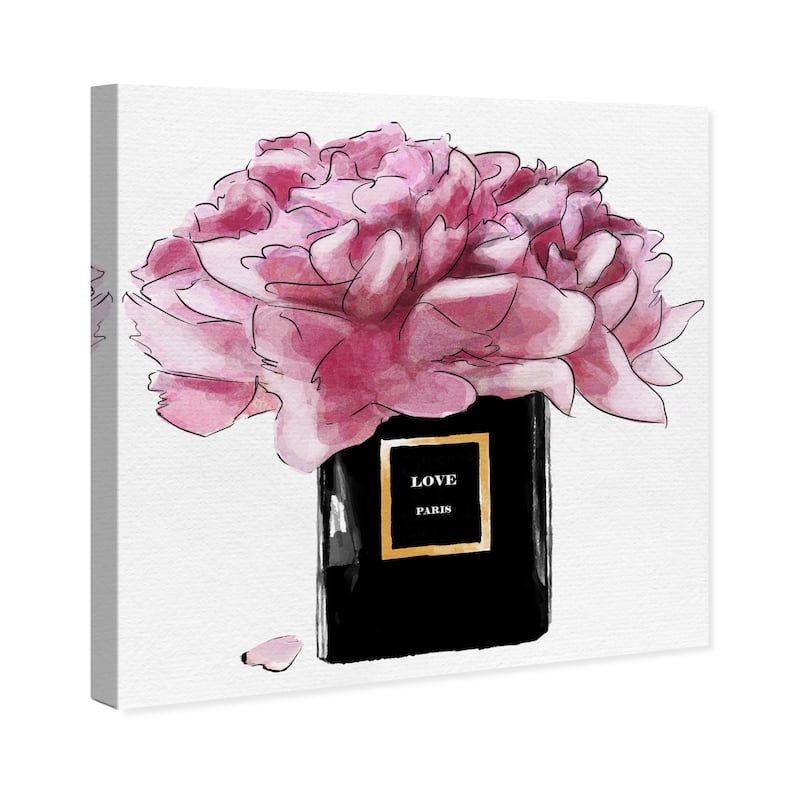 Wynwood Studio Canvas Fashion and Glam Night Bouquet Pink and Glam Wall Art Canvas Print
