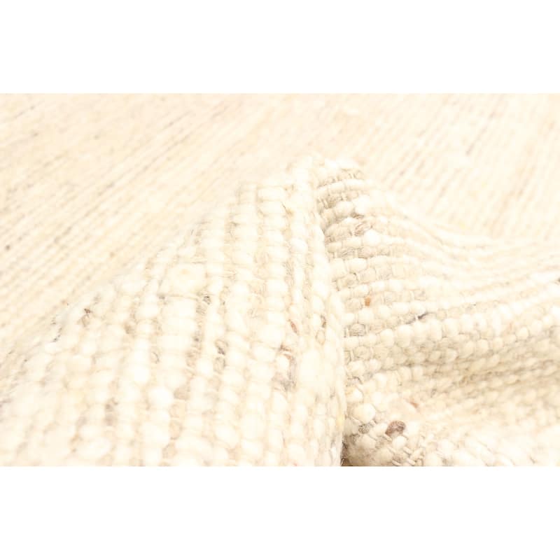 ECARPETGALLERY Braid weave Sienna Tan Wool Rug - 5'1 x 7'10