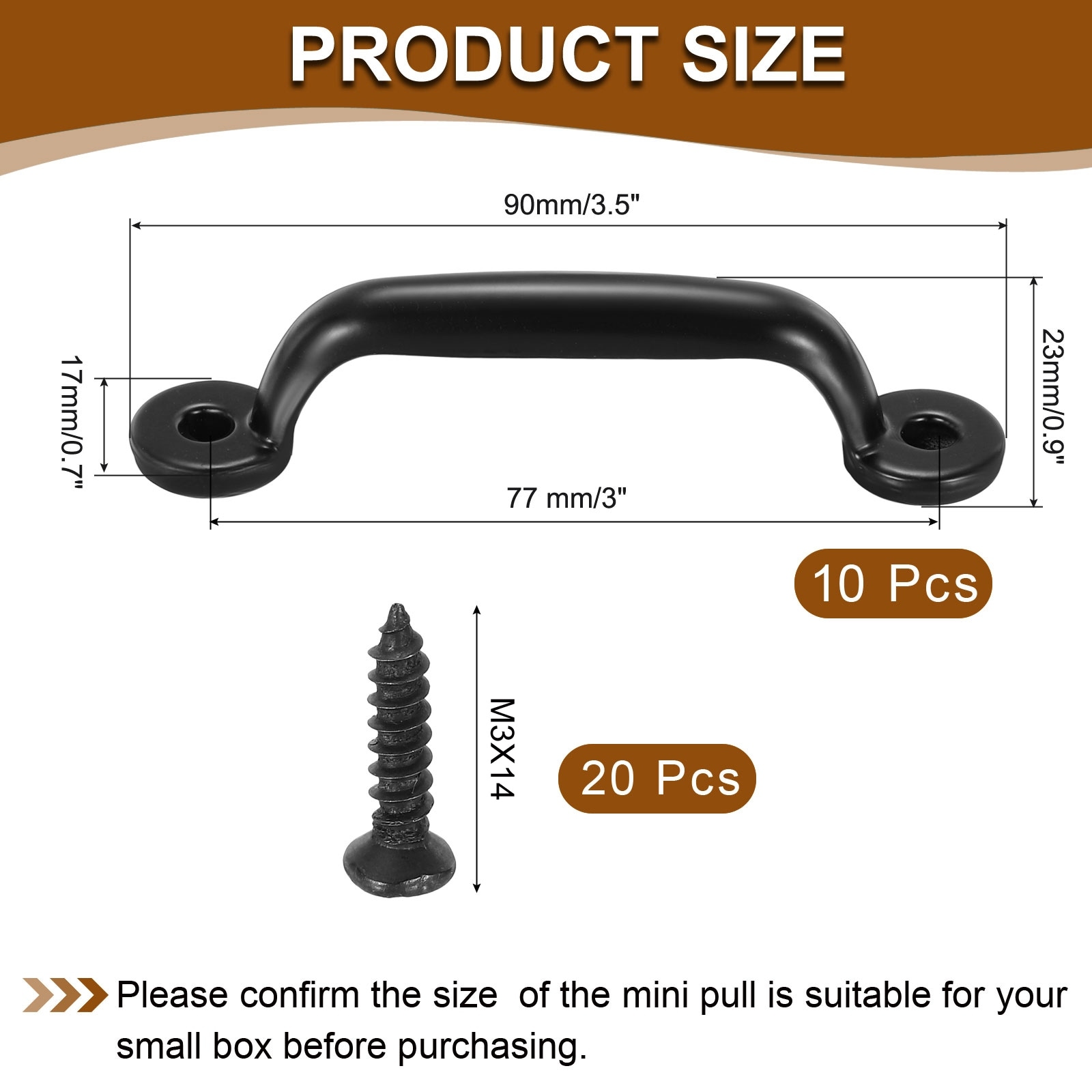 Mini Decorative Handles, Vintage Mini Pulls Metal Jewelry Drawer Box Zinc Alloy Cabinet Screw Mounted Pull Handles for Furniture