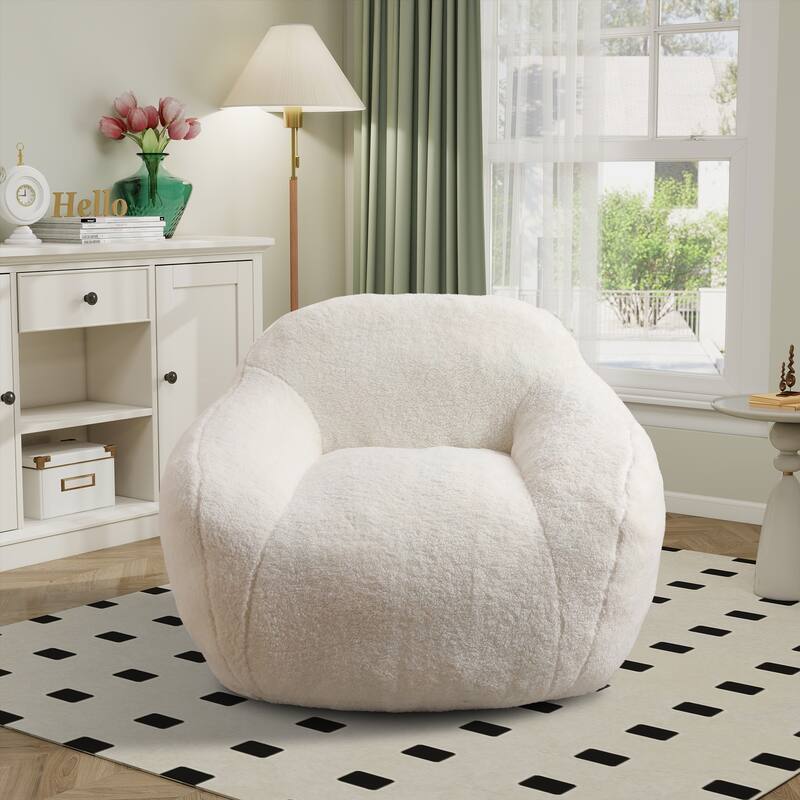 Teddy Bean Bag Chairs,Lazy Sofa Bean Bag Chairs with Armrest