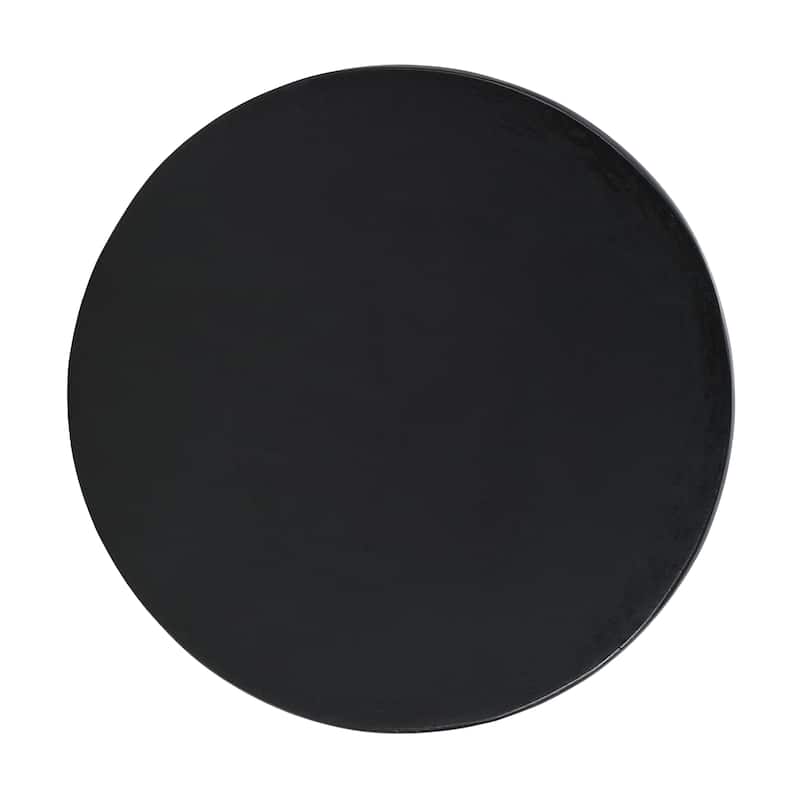 Christopher Knight Home - 18.00'' Industrial-Style Tapered Pedestal Concrete Accent Side Table with Smooth Matte Round Top