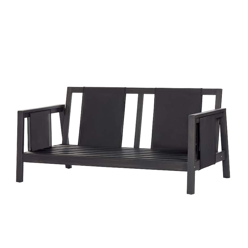 Christopher Knight Home - Nancy 2-Piece Outdoor Acacia Wood Loveseat and Coffee Table Seating Set