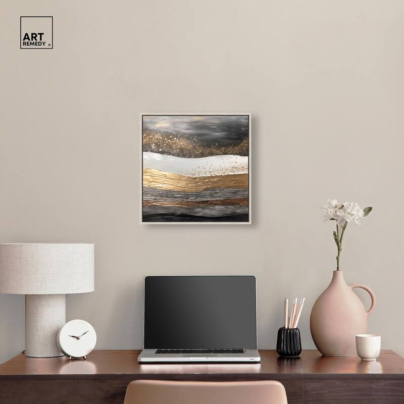 Moonlit Gold III Canvas by Art Remedy