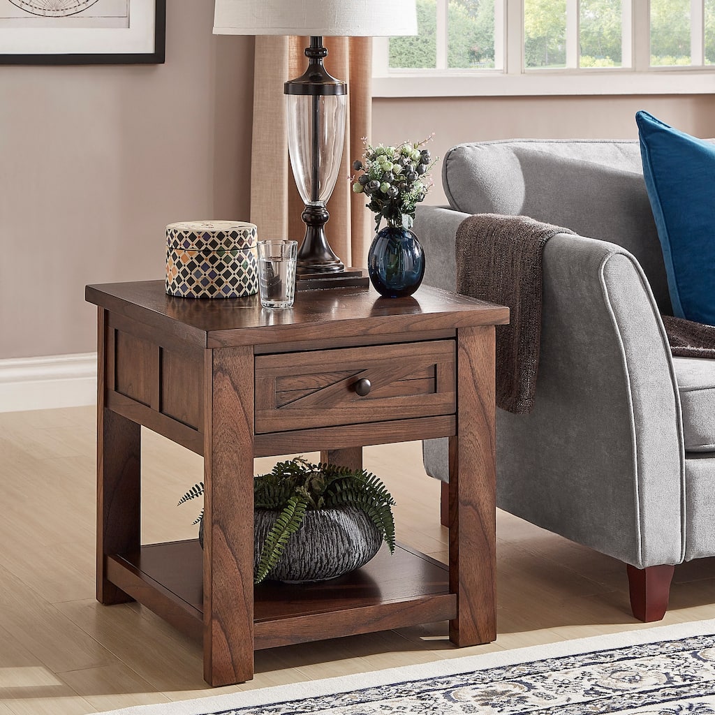 Sheldon 24" Tall End Table with Storage by iNSPIRE Q Classic