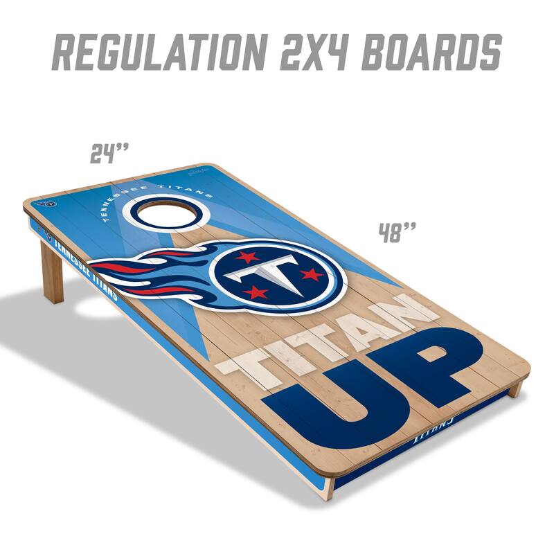 Tennessee Titans NFL 2x4 Professional Cornhole Board Set
