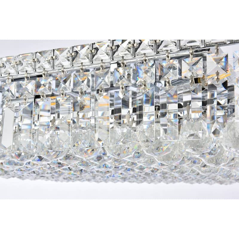 Somette Lausanne 9-light 24-inch Flush-Mount Chandelier - 24 Inch
