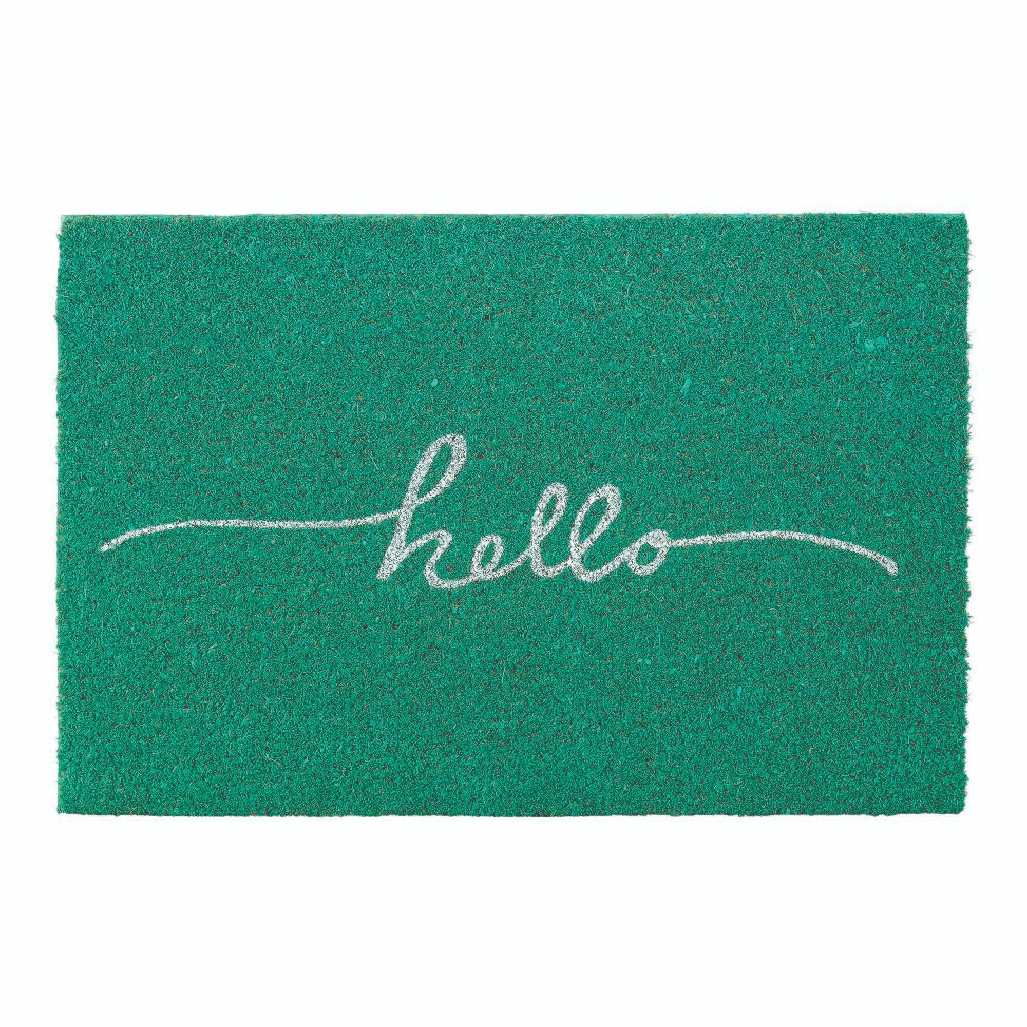 Shop 24 Blue Natural Coconut Fiber Hello Spring Summer Welcome