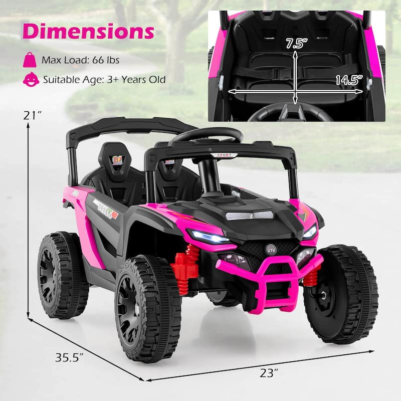 Honeyjoy 12V Kids Ride On Car Battery Powered Electric Remote Control - See Details