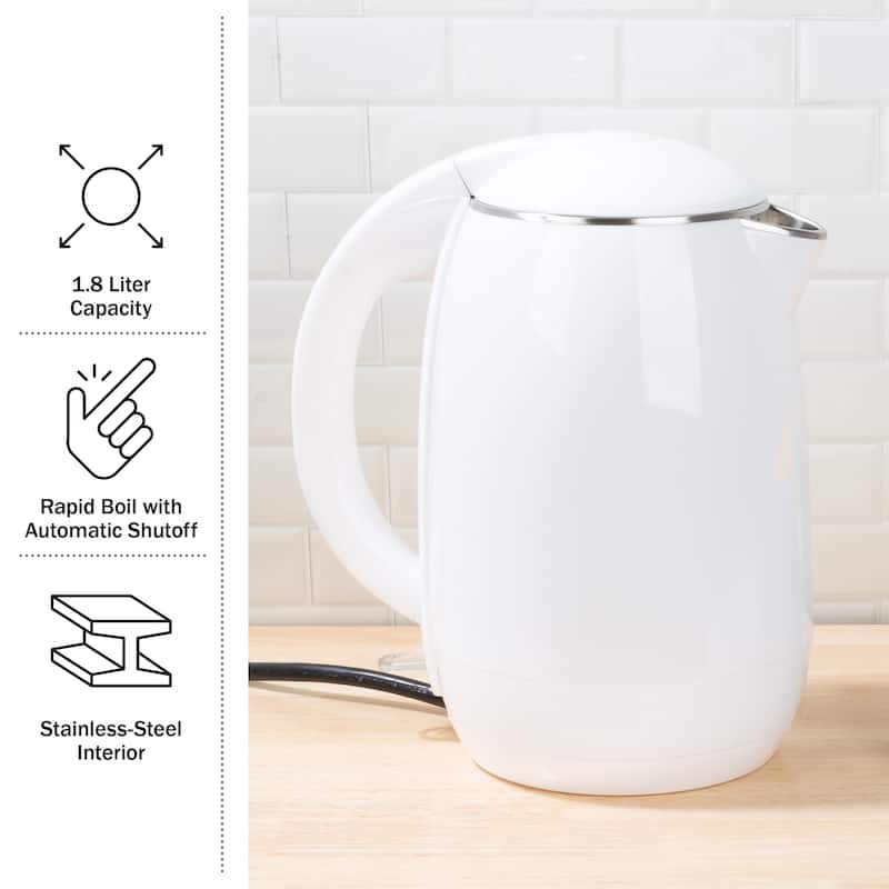 Electric Kettle - Auto-Off Rapid Boil Water Heater by Classic Cuisine