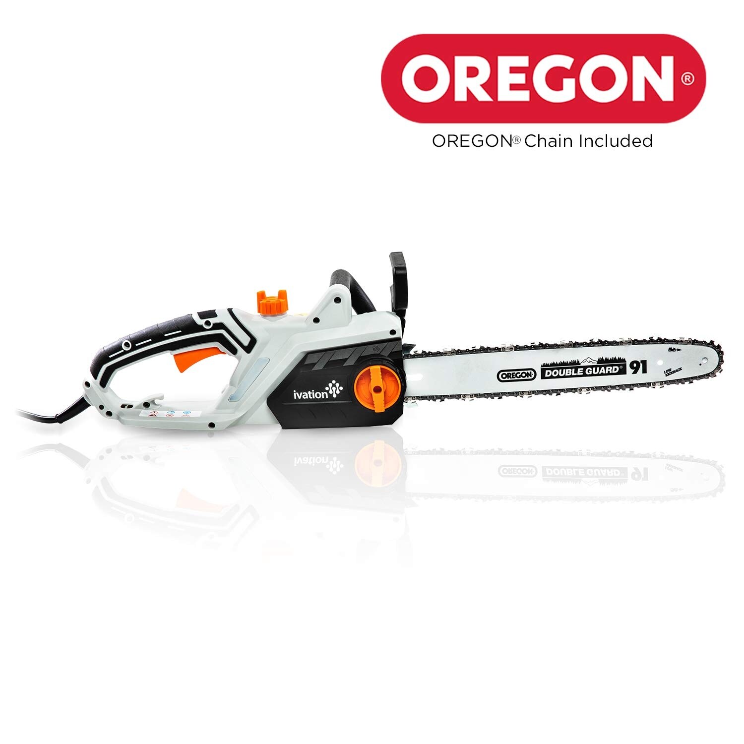 Shop Ivation Electric Chainsaw 16 Inch 15 0 Amp With Auto Oiling Automatic Tension Chain Break Corded Oregon Chain Bonus Oil Overstock 27146663