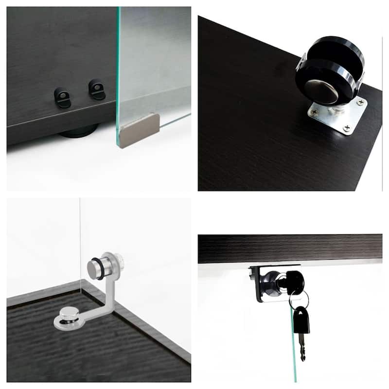 Tempered Glass Display Cabinet,Storage Cabinet,File Cabinet,with LED