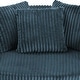 preview thumbnail 13 of 54, Oversized 43" W Plush Corduroy Recessed Arm Swivel Barrel Chair