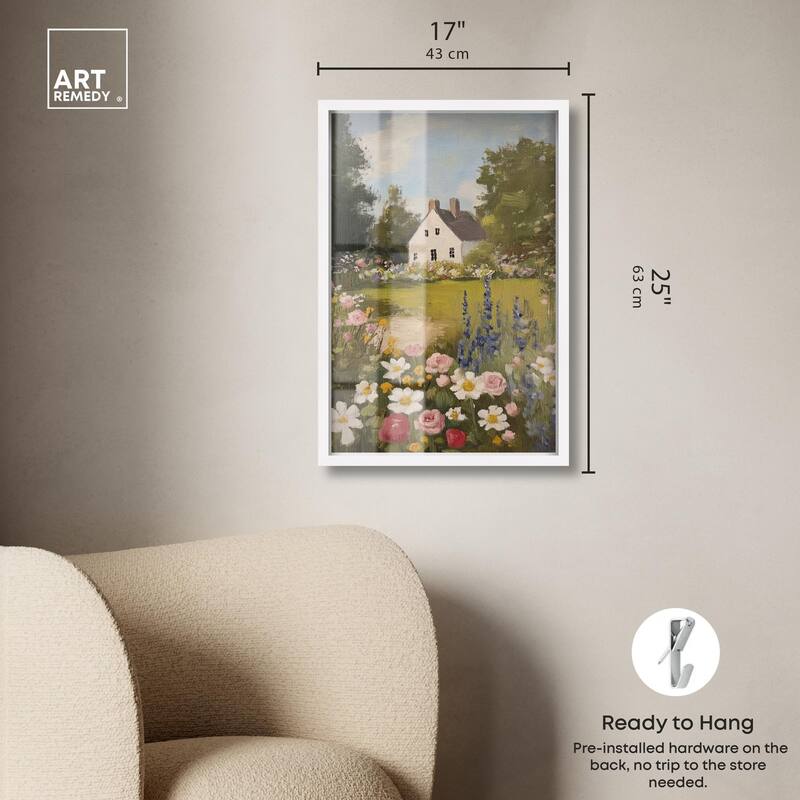 Floral Farmhouse I Shadowbox by Art Remedy