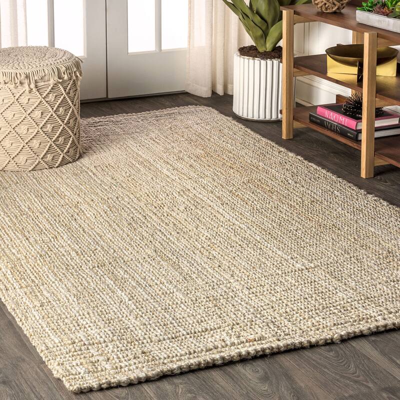 JONATHAN Y Pata Hand Woven Chunky Jute Area Rug