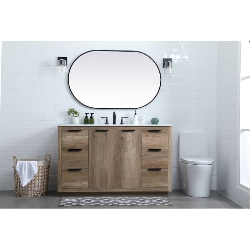 Elegant Lighting VF19454 Blake 54" Free Standing Single Basin Vanity