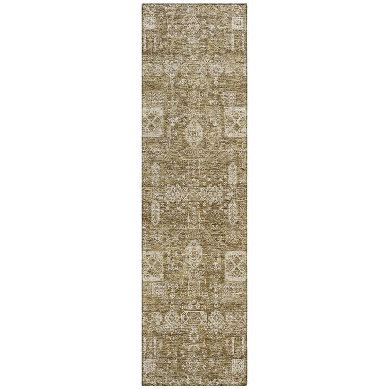 Machine Washable Indoor/ Outdoor Chantille Vintage Traditional Rug