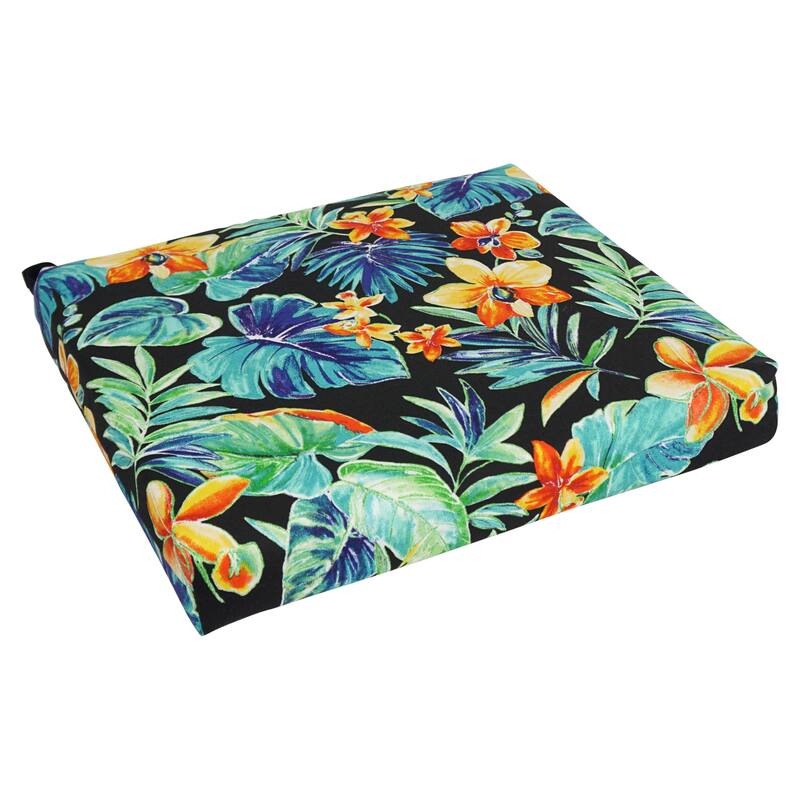 20-inch by 19-inch Indoor/Outdoor Chair Cushion - 20 x 19 - Beachcrest Caviar
