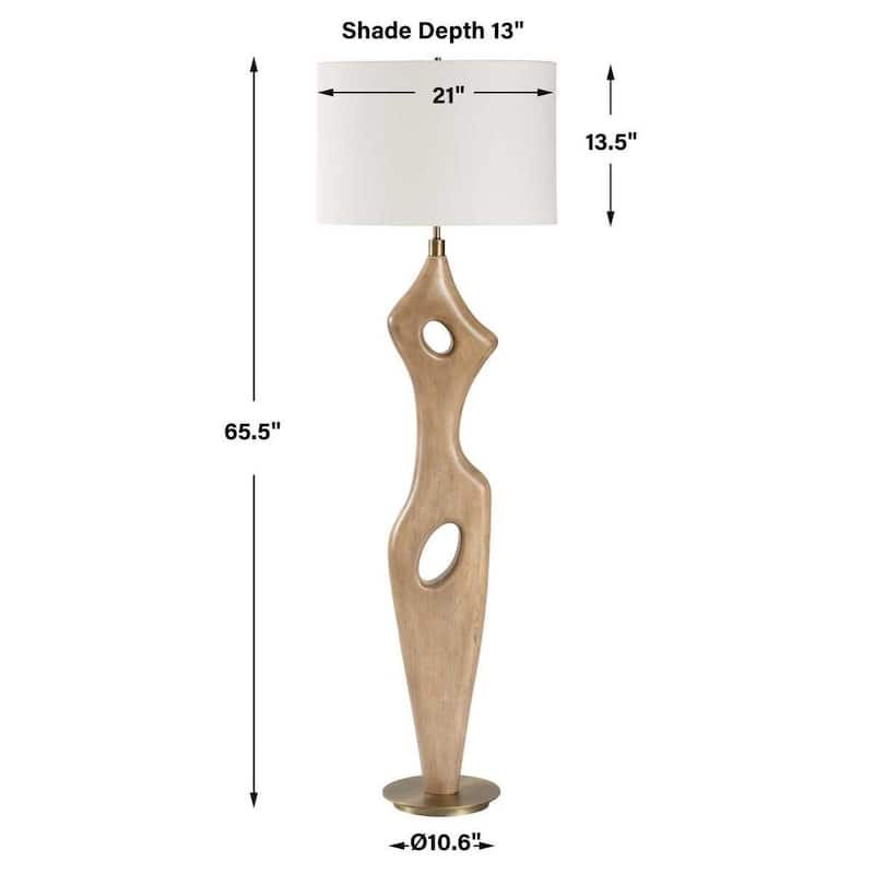 Uttermost Almyra Solid Wood Floor Lamp