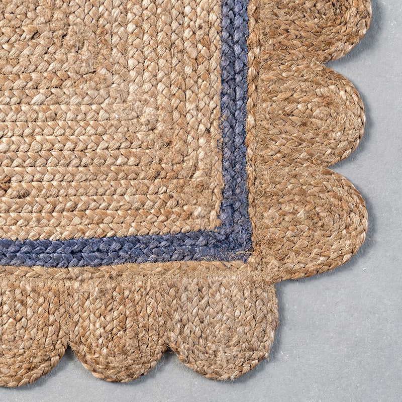 Nuloom Tera Petals Braided Jute Area Rug