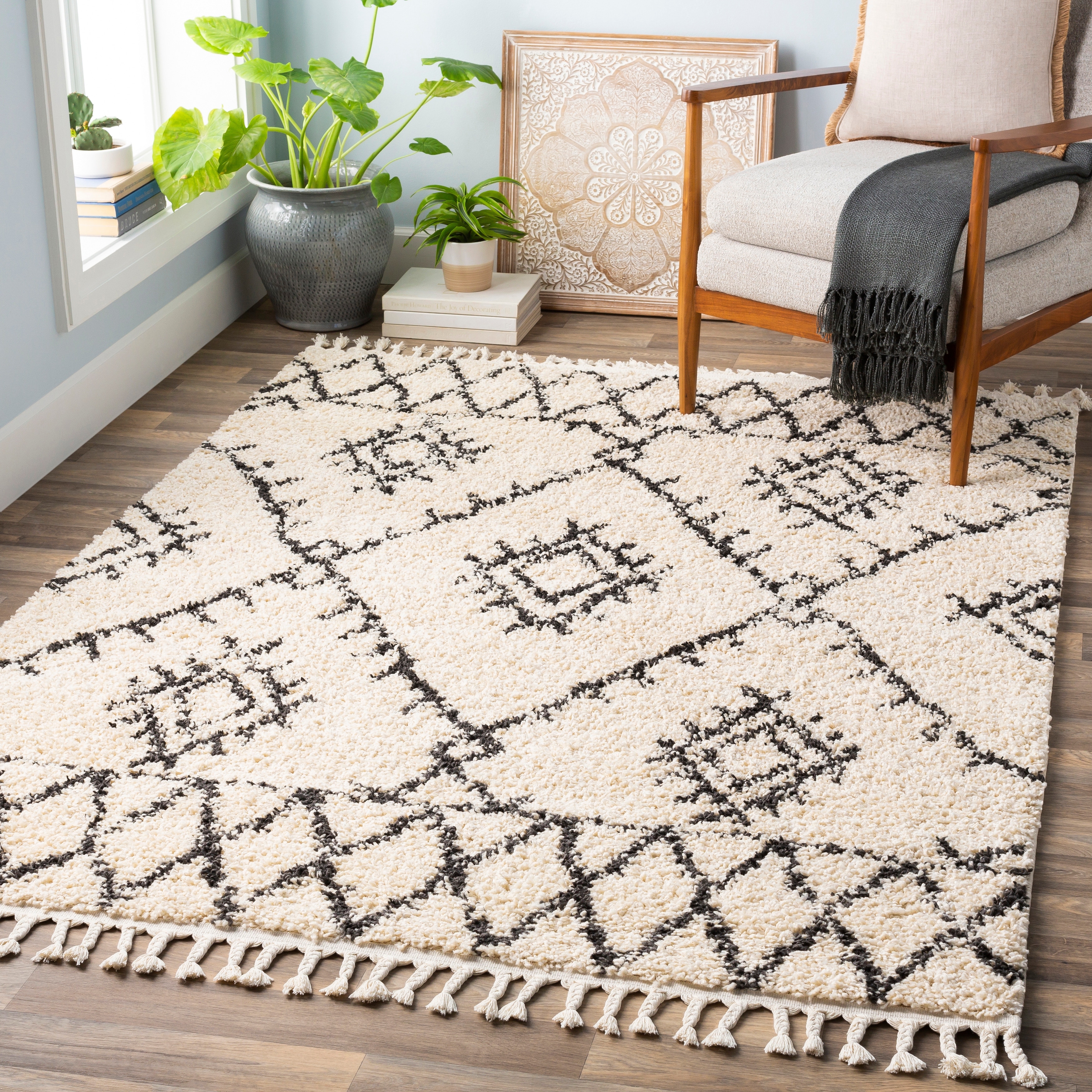 Ronrico Bohemian Rust/Saffron Area Rug - 6'7 x 9' in 2023