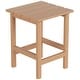 preview thumbnail 4 of 69, POLYTRENDS Laguna All Weather Poly Outdoor Side Table - Square Teak