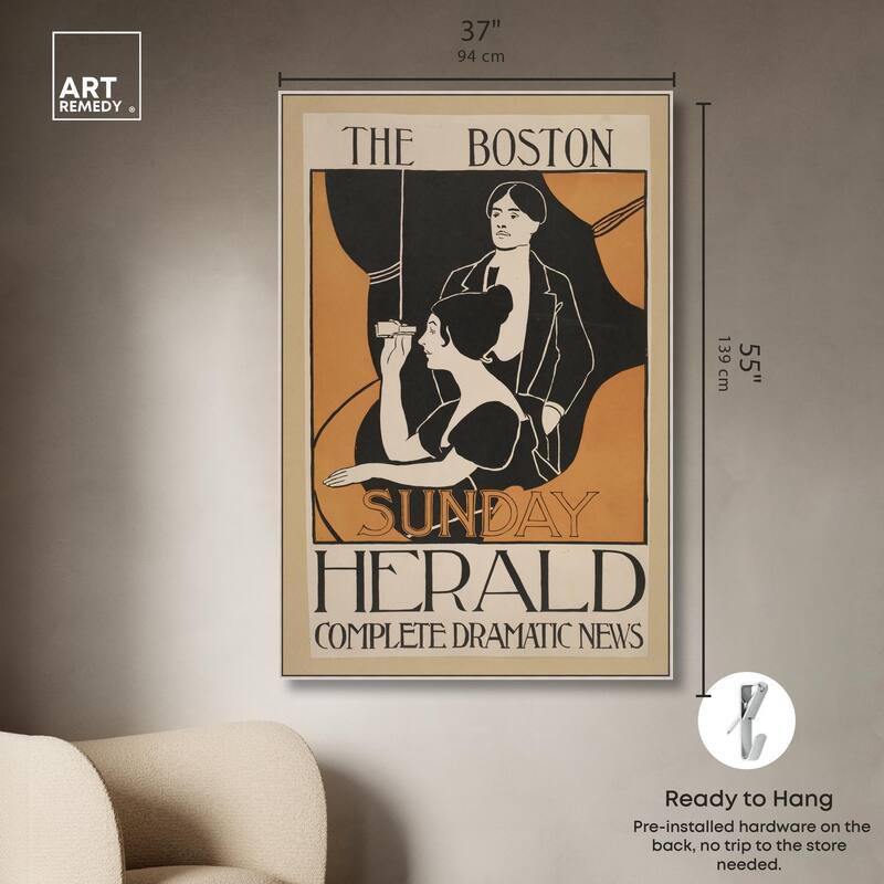 Sunday Herald 1893 Canvas by Art Remedy