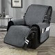 preview thumbnail 12 of 28, Stonecrest Non Slip Recliner Chair Cover, Velvet Recliner Slipcover Recliner 23" Regular - Grey