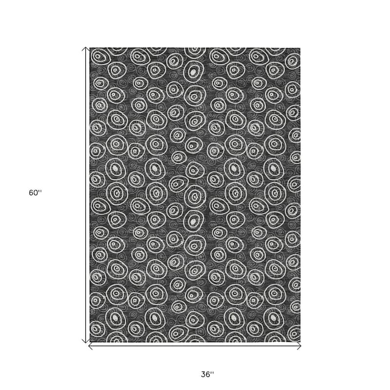 HomeRoots Geometric Transitional Rectangle Outdoor Rug