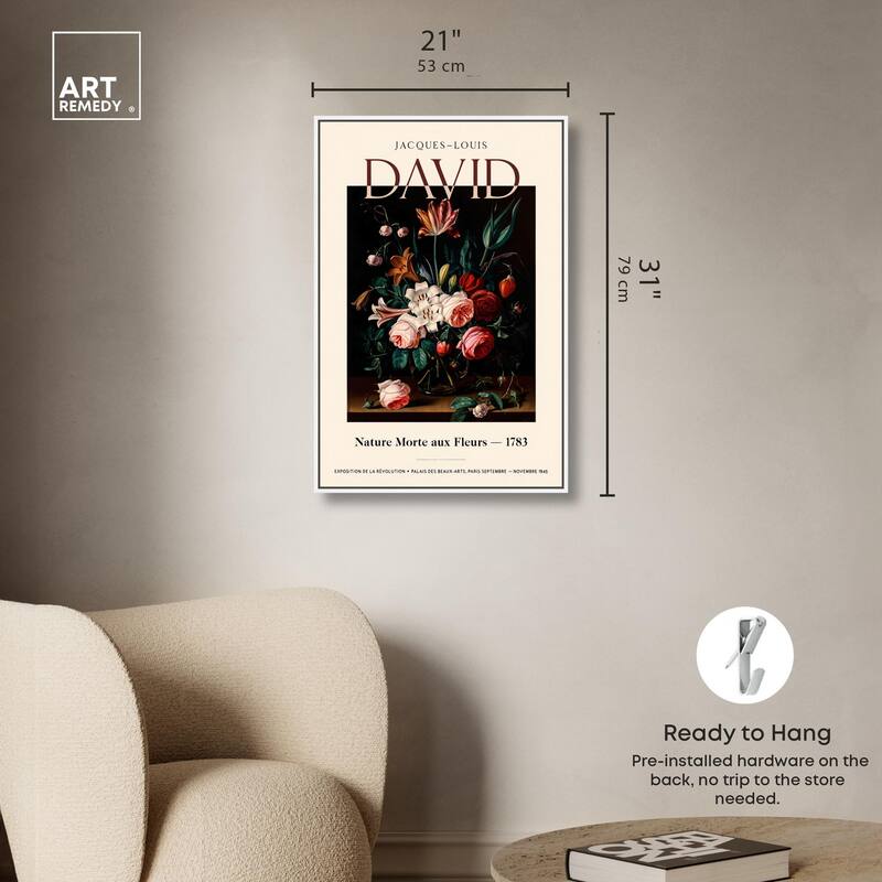Flowers in a Dark Canvas by Art Remedy