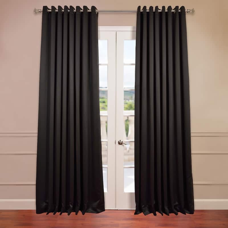 Exclusive Fabrics Extra Wide Room Darkening Grommet 96-inch Curtain (1 Panel)
