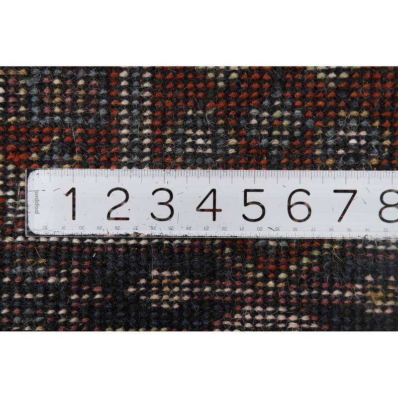 Geometric Kazak Accent Rug Hand-Knotted Wool Carpet - 2'0" x 3'0"