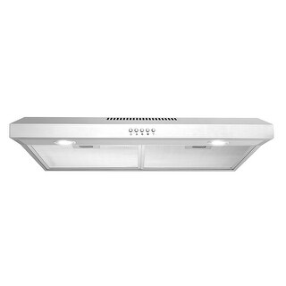 Cosmo 30 in. Ducted Under Cabinet Range Hood with 3-Speed Fan, Push Buttons
