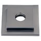 preview thumbnail 5 of 4, Kingston Brass Claremont Heavy Duty Square Solid Cast Brass Shower Flange Brushed Nickel