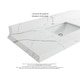 preview thumbnail 116 of 128, Willow Collections 36 in x 22 Aberdeen Freestanding Left Offset Sink Bathroom Vanity with Quartz or Marble Countertop