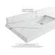 preview thumbnail 52 of 128, Willow Collections 36 in x 22 Aberdeen Freestanding Left Offset Sink Bathroom Vanity with Quartz or Marble Countertop