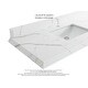 preview thumbnail 22 of 48, Willow Collections 72 x 22 Santa Monica Teak Double Bowl Sink Bathroom Vanity in Distressed Graywashed with Countertop