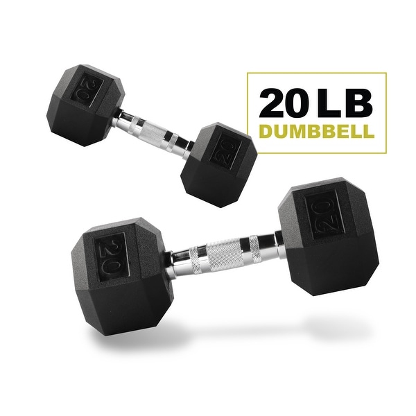 20 lb outlet hex dumbbell pair