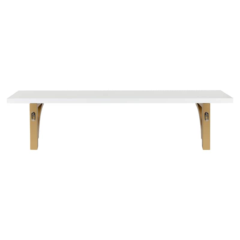 Kate and Laurel Corblynd Traditional Wood Wall Shelf