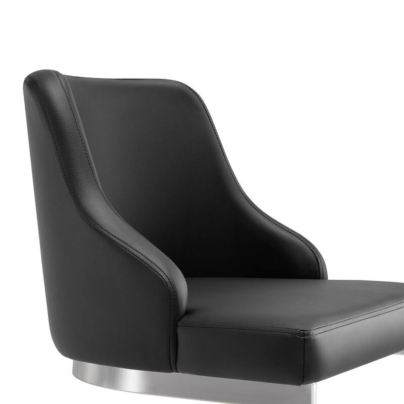 25.8'' Velvet/Leather Counter Height Bar Stools, Set of 2/3 - 36.6"H x 18.9"W x 20.5"D