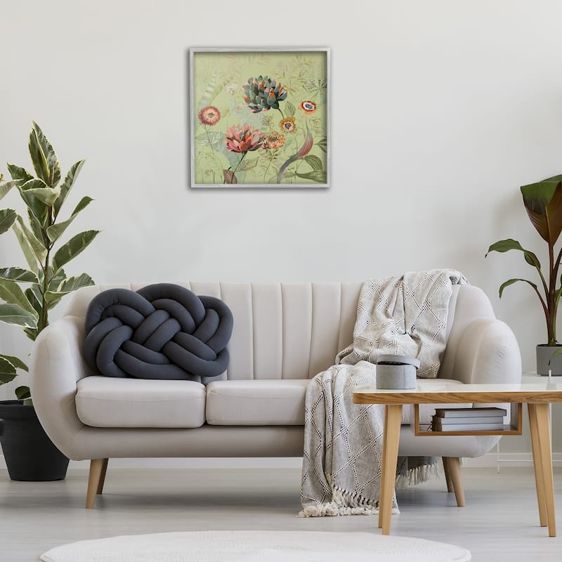 Stupell Traditional Vintage Foliage Framed Giclee Art Design By Dusza