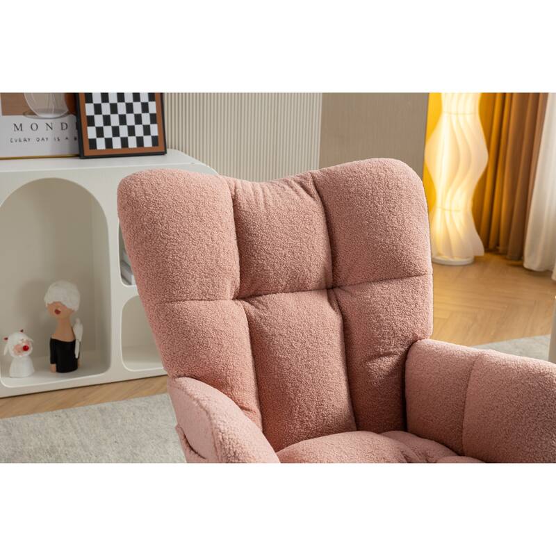 Teddy Rocking Chair with Adjustable Footrest