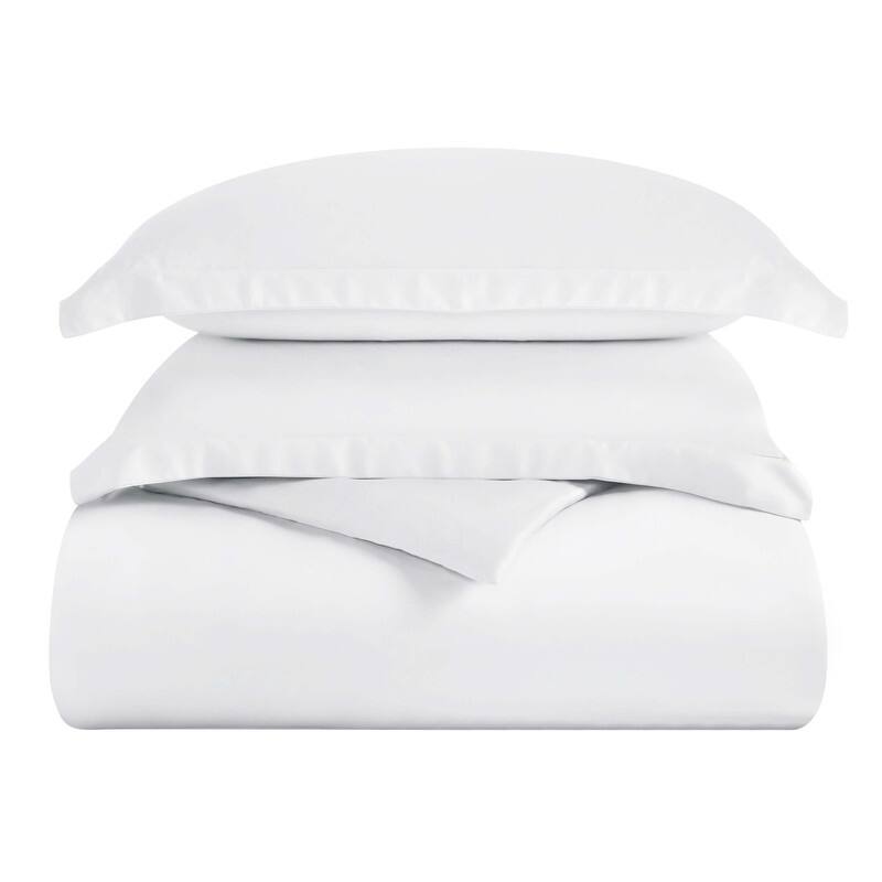 Superior 300 Thread Count Rayon From Bamboo Solid Duvet Cover Set
