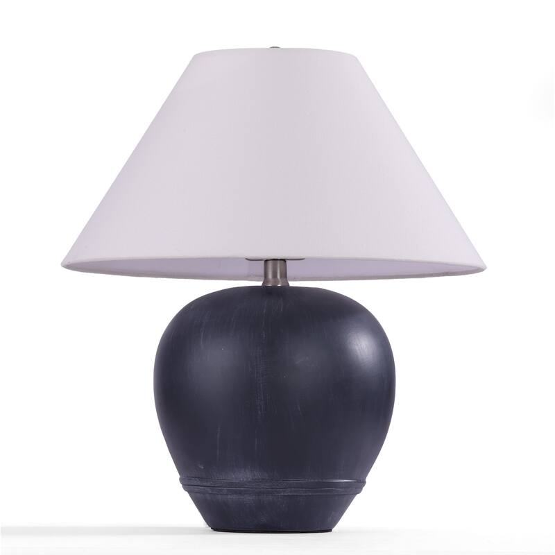 Ceramic Table Lamp with Linen Shade