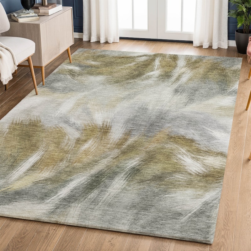 Premium Washable Super Soft Contemporary Blur Mayfield Rug