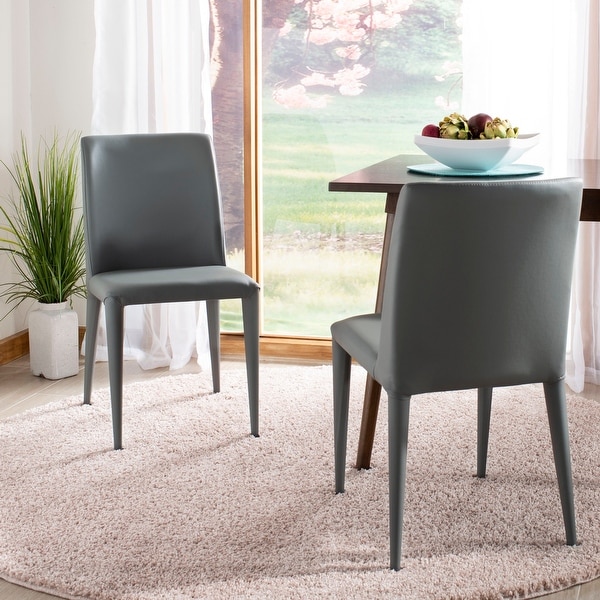 Safavieh Dining Metropolitan Garretson Grey Dining Chairs (Set of 2) - 22.5" x 17.4" x 33.5". Opens flyout.