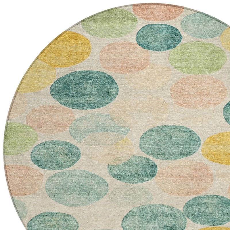 HomeRoots Geometric Transitional Rectangle Outdoor Rug