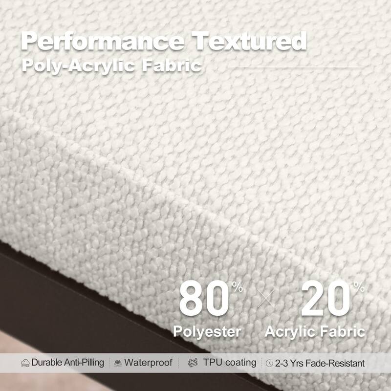 PURPLE LEAF Caesar Outdoor Bar Stools Set of 2 Modern Aluminum Barstools 