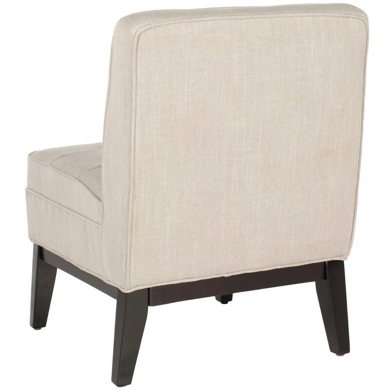SAFAVIEH Shawanda Beige Armless Club Chair - 22.4" x 27.8" x 31.8" - 22Wx28Dx32H