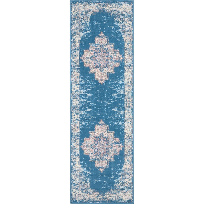 Nourison Grafix Distressed Vintage Medallion Area Rug
