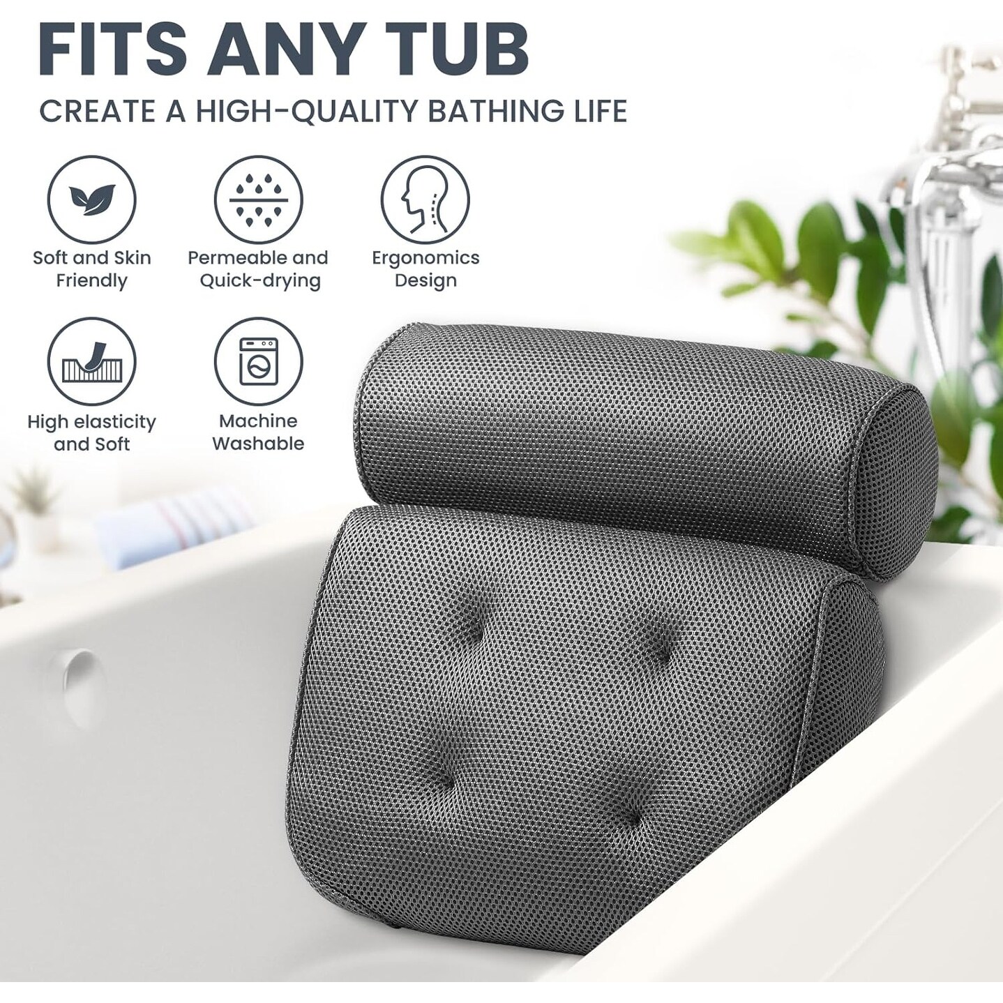 Bed bath and beyond bath pillow hot sale